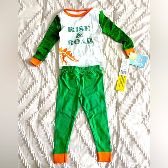 🦖Toddler Boy Tight Fit Cotton 4 Piece Dinosaur Sleep Set, Size 18 months NWT 🦖 - Picture 3 of 5